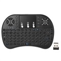 2.4Ghz Trådlöst Mini Tangentbord med Touchpad - Svart