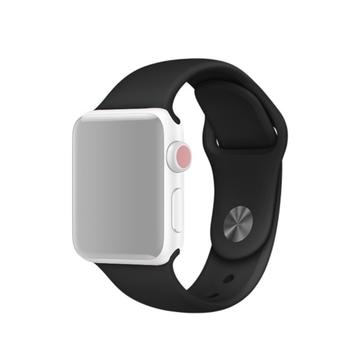 Apple Watch Series SE (2023)/10/9/8/SE (2022)/7/SE/6/5/4/3/2/1 Soft Silikonrem - 41mm/40mm/38mm - Svart