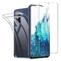 Saii 2-i-1 Samsung Galaxy S20 FE TPU Skal & Härdat Glas Skärmskydd