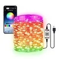Vattentät LED-Ljusslinga med Bluetooth - 10m
